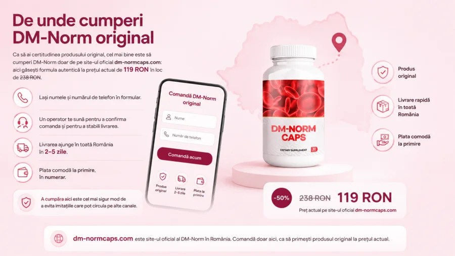 DM-Norm — flaconul original de cumpărat de pe site-ul oficial în România